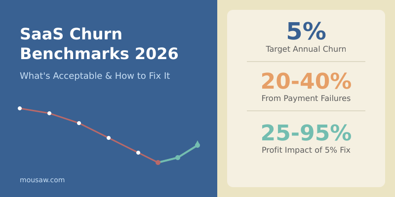 SaaS Churn Rate Benchmarks 2026: What’s Acceptable and How to Fix It